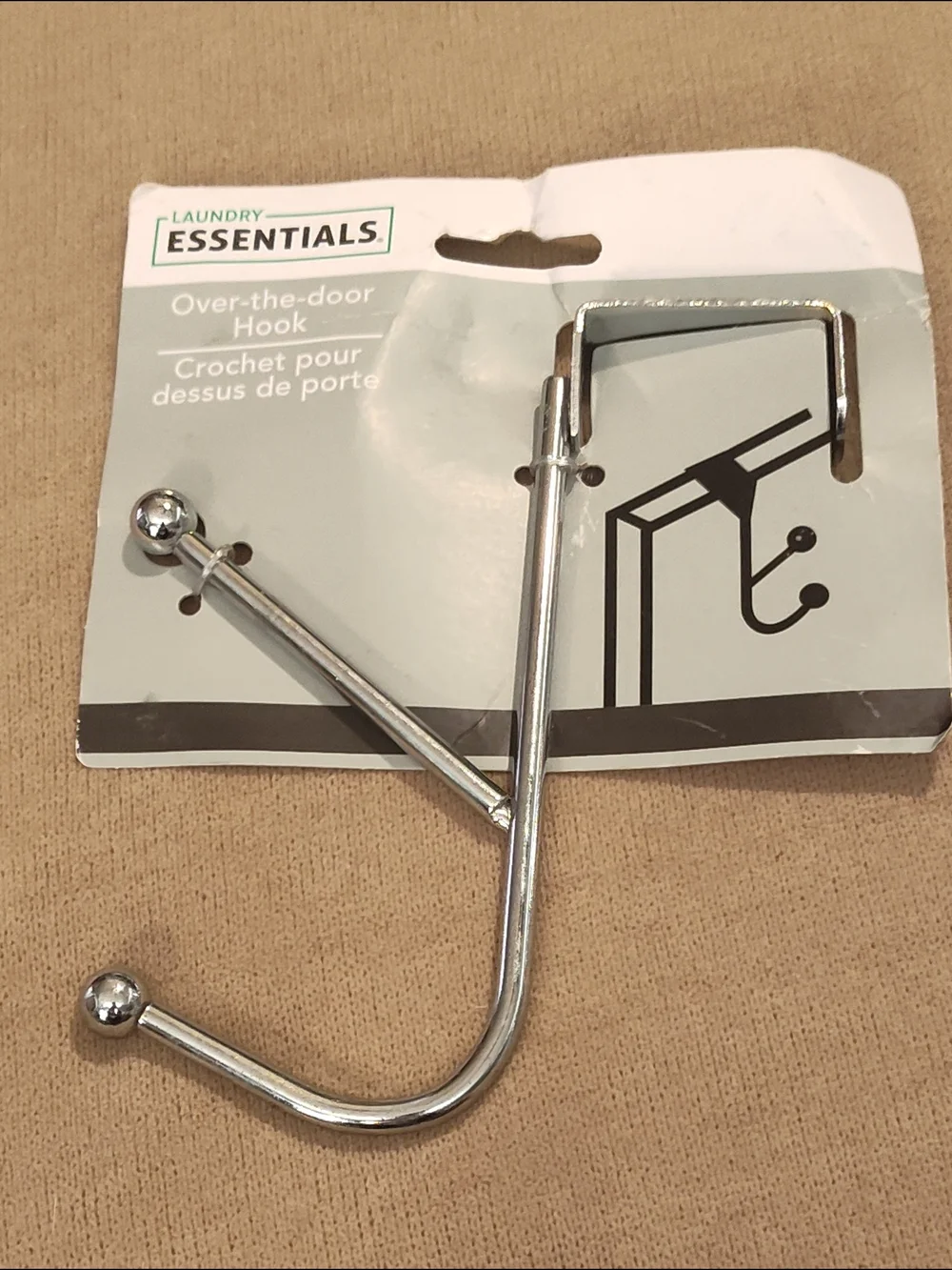 NWT! Laundry Essentials Over-the-Door Double Hook (This Listing Is For 2)
